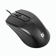 Мышь проводная DEFENDER Optimum MB-270, USB, 2 кнопки + 1 колесо-кнопка, оптическая, черная, 52270 - 4