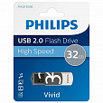 Флеш-диск 32 GB PHILIPS VIVID, разъем USB 2.0, черный, FM32FD05B/97 - 3