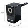 Точилка механическая BRAUBERG "BLACK JACK", крепление к столу, металлический механизм, цвет чёрный, 222516 - 4