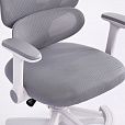 Кресло детское с подставкой для ног BRABIX KIDS MG-220, сетка/ткань TW, серое, 533315 - 6