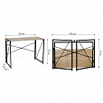 Стол на металлокаркасе BRABIX "LOFT CD-002", 1000х500х750 мм, складной, цвет дуб натуральный, 641214 - 8