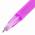 Ручка шариковая с грипом BRAUBERG "ULTRA GT NEON", СИНЯЯ, корпус ассорти, линия 0,35 мм, 144054 - 5