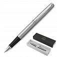 Ручка перьевая PARKER "Jotter Stainless Steel CT", корпус серебристый, детали хром, синяя, 2030946 - 1