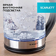 Чайник SCARLETT SC-EK27G10, 1,7 л, 1800 Вт, закрытый нагревательный элемент, стекло, черный - 9