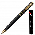 Ручка подарочная шариковая BRAUBERG "Perfect Black", корпус черный, узел 1 мм, линия письма 0,7 мм, синяя, 141416 - 1