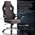 Кресло компьютерное BRABIX "Techno GM-002", ткань, черное/серое, вставки белые, 531815 - 13