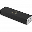 Ручка шариковая PARKER "IM Core Black Lacquer CT", черный глянцевый лак, детали хром, синяя, 1931665 - 4