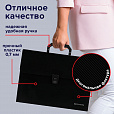 Папка-портфель пластиковая BRAUBERG А4 (332х245х35 мм), 13 отделений, фактура диагональ, черная, 221375 - 12