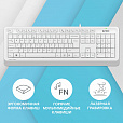 Клавиатура проводная A4TECH Fstyler FK10, USB, 104 кнопки, белая, 1147536 - 5