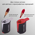 Точилка BRAUBERG "Delta", 2 угла заточки, двусторонняя, пластиковая с контейнером, 223592 - 18
