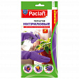 Перчатки нитриловые сверхпрочные с текстурой PACLAN 4 шт., размер L (большой) хлопчатобумажное напыление, фиолетовые, 407045 - 1