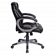Кресло офисное BRABIX "Eldorado EX-504", экокожа, черное, 530874 - 2