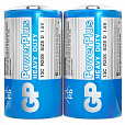 Батарейки КОМПЛЕКТ 2 шт., GP PowerPlus D (13C), солевые, в пленке, 13CEBRA-2S2 - 1