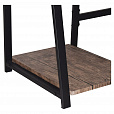 Стол на металлокаркасе BRABIX "LOFT CD-006", 1200х500х730 мм, 2 полки, цвет морёный дуб, 641224 - 9