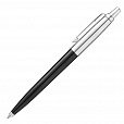 Ручка шариковая PARKER "Jotter Plastic CT", корпус черный, детали нержавеющая сталь, блистер, синяя, 2096873 - 3