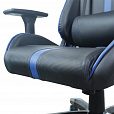 Кресло компьютерное BRABIX "GT Carbon GM-120", две подушки, экокожа, черное/синее, 531930 - 11
