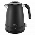 Чайник KITFORT КТ-6121-1, 1,7 л, 2200 Вт, закрытый нагревательный элемент, LED-дисплей, ТЕРМОРЕГУЛЯТОР, сталь, черный - 1