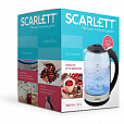 Чайник SCARLETT SC-EK27G10, 1,7 л, 1800 Вт, закрытый нагревательный элемент, стекло, черный - 12