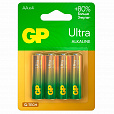 Батарейки КОМПЛЕКТ 4 шт., GP Ultra G-Tech, AA (LR6, 15А), алкалиновые, пальчиковые, 15AUA21-2CRSBC4 - 1