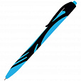 Ручка шариковая автоматическая BRAUBERG ULTRA COLOR NEON, soft-touch, СИНЯЯ, пишущий узел 0,7 мм, линия письма 0,35 мм, 144203 - 10