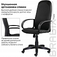 Кресло офисное BRABIX "Praktik EX-279", ткань JP/кожзам, черное, 532019 - 8