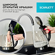 Чайник SCARLETT SC-EK27G88, 1,8 л, 1800 Вт, закрытый нагревательный элемент, стекло, черный - 15