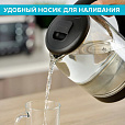 Чайник SCARLETT SC-EK27G90, 1,7 л, 1800 Вт, закрытый нагревательный элемент, стекло, черный - 10