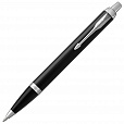 Ручка шариковая PARKER "IM Core Black Lacquer CT", черный глянцевый лак, детали хром, синяя, 1931665 - 5