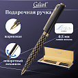 Ручка подарочная шариковая GALANT "Klondike", корпус черный с золотистым, золотистые детали, пишущий узел 0,7 мм, синяя, 141357 - 13