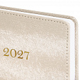 Ежедневник датированный 2027 А5 138х213мм BRAUBERG Elegant, под кожу, застежка, бежевый, 118012 - 3