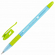 Ручка шариковая масляная с грипом BRAUBERG GLASSY PASTEL MIX, СИНЯЯ, корпус ассорти, линия 0,35 мм,144105 - 2