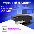 Степлер №24/6, 26/6 МИНИ BRAUBERG "Black Jack", до 18 листов, антистеплер, черный, 227762 - 11