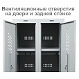 Шкаф металлический для одежды BRABIX "LK 21-60", УСИЛЕННЫЙ, 2 секции, 1830х600х500 мм, 32 кг, 291126, S230BR402502 - 7