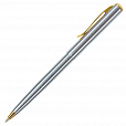 Ручка подарочная шариковая BRAUBERG Maestro, СИНЯЯ, корпус серебристый с золотистым, линия письма 0,5 мм, 143468 - 2