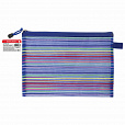 Папка-конверт на молнии формат B5+ (310х220 мм), сетчатая ткань, BRAUBERG "Stripes", 224047 - 3