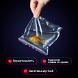 Пакеты с замком ZIP LOCK "зиплок", комплект 100 шт., 100х150 мм, ПВД, толщина 35 микрон, BRAUBERG, 606211 - 11