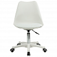 Кресло стул BRABIX "Eames MG-310 PL", пластик белый, экокожа белая, 532926 - 2