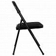Стул складной BRABIX "Golf Plus CF-003 КОМФОРТ", чёрный каркас, чёрная ткань, 532889 - 6