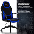 Кресло компьютерное BRABIX "Alpha GM-018", ткань/экокожа, черное/синее, 532638, GM-018_532638 - 13