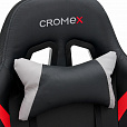 Кресло компьютерное CROMEX "Quantum GM-155 RGB", подсветка, две подушки, экокожа, черное/красное/серое, 532955 - 10
