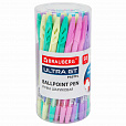 Ручка шариковая с грипом BRAUBERG "ULTRA GT PASTEL", СИНЯЯ, корпус ассорти, линия 0,35 мм, 144053 - 14