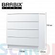 Комод BRABIX "Scandi CM-001", 750х330х730 мм, 4 ящика, ЛДСП, белый, 641900, ЦБ013659 -1 - 12