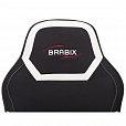 Кресло компьютерное BRABIX "Alpha GM-018", ткань/экокожа, черное/белое, 532640, GM-018_532640 - 5