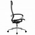 Кресло МЕТТА "ErgoLife" 10 B1-104K, хром, синхромеханизм, прочная сетка, черное - 4