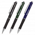 Ручка шариковая автоматическая с грипом BRAUBERG "Style", СИНЯЯ, корпус ассорти, узел 0,7 мм, линия письма 0,35 мм, 140587 - 1