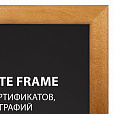 Рамка 21х30 см, дерево, багет 14 мм, BRAUBERG "Elegant", мокко, акриловый экран, 391298 - 2