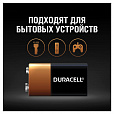 Батарейка DURACELL Basic ОРИГИНАЛ, 6LR61 (КРОНА), алкалиновая, 1 шт., 9 В, блистер - 2