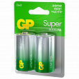 Батарейки GP Super, D (LR20, 13А), алкалиновые, КОМПЛЕКТ 2 шт., блистер, 13A-2CR2 - 2