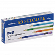 Ручка шариковая масляная с грипом MUNHWA "MC Gold LE", СИНЯЯ, корпус ассорти, узел 0,5 мм, MCL-02 - 6
