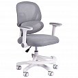 Кресло детское с подставкой для ног BRABIX KIDS MG-220, сетка/ткань TW, серое, 533315 - 1